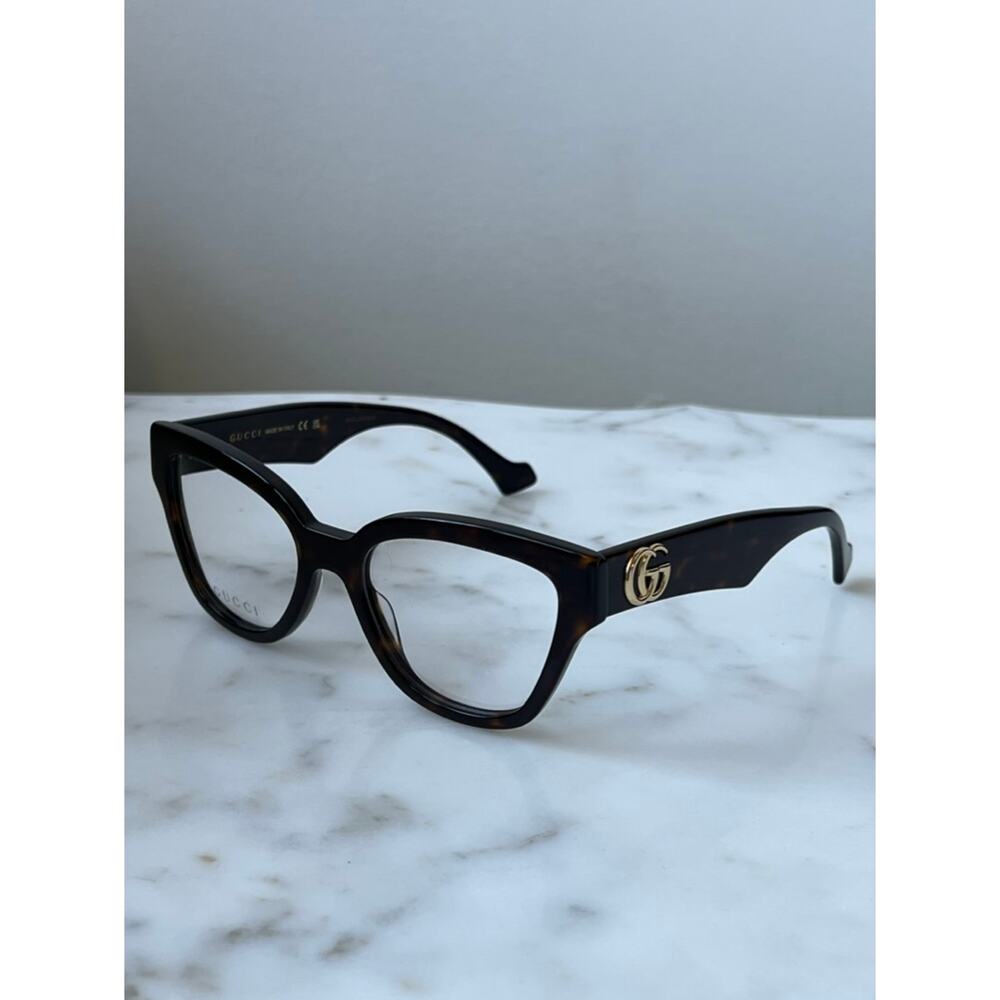 NEW Gucci GG1424O Brown Marmont Cat Eye Eyeglasses Frames - Picture 6 of 8